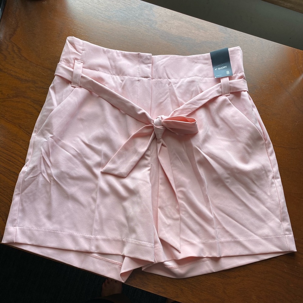 Light pink dress shorts